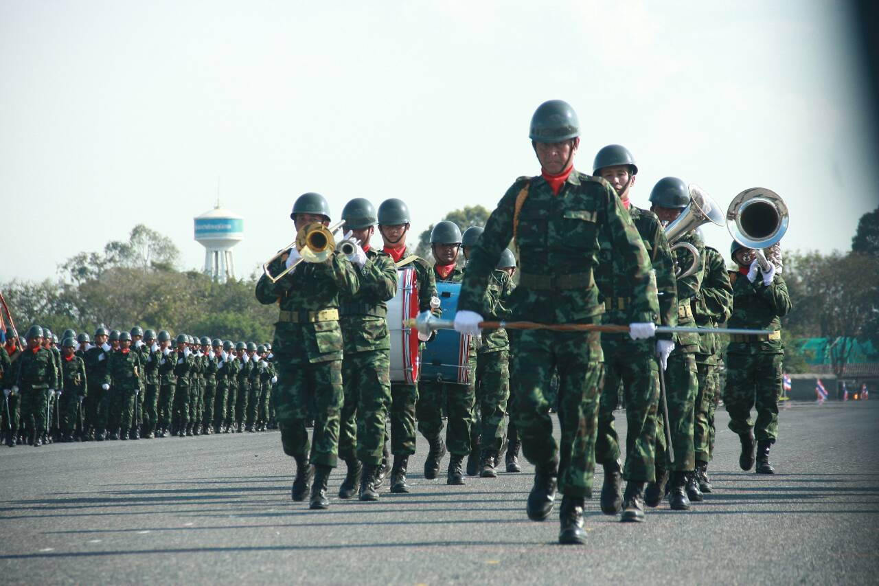 ปราจีนบุรี-ข่าว-พิธีสวนสนามทำสัตย์ปฎิญาณต่อต่อหน้าธงชัยเฉลิมพล 